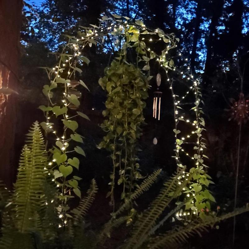 Solar Copper Wire LED String Lights - 8 Modes, Outdoor Waterproof, Colored Garden & Christmas Decoration Lights