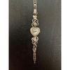 Used GUESS Ladies Watch Heart Motif Rhinestone Silver