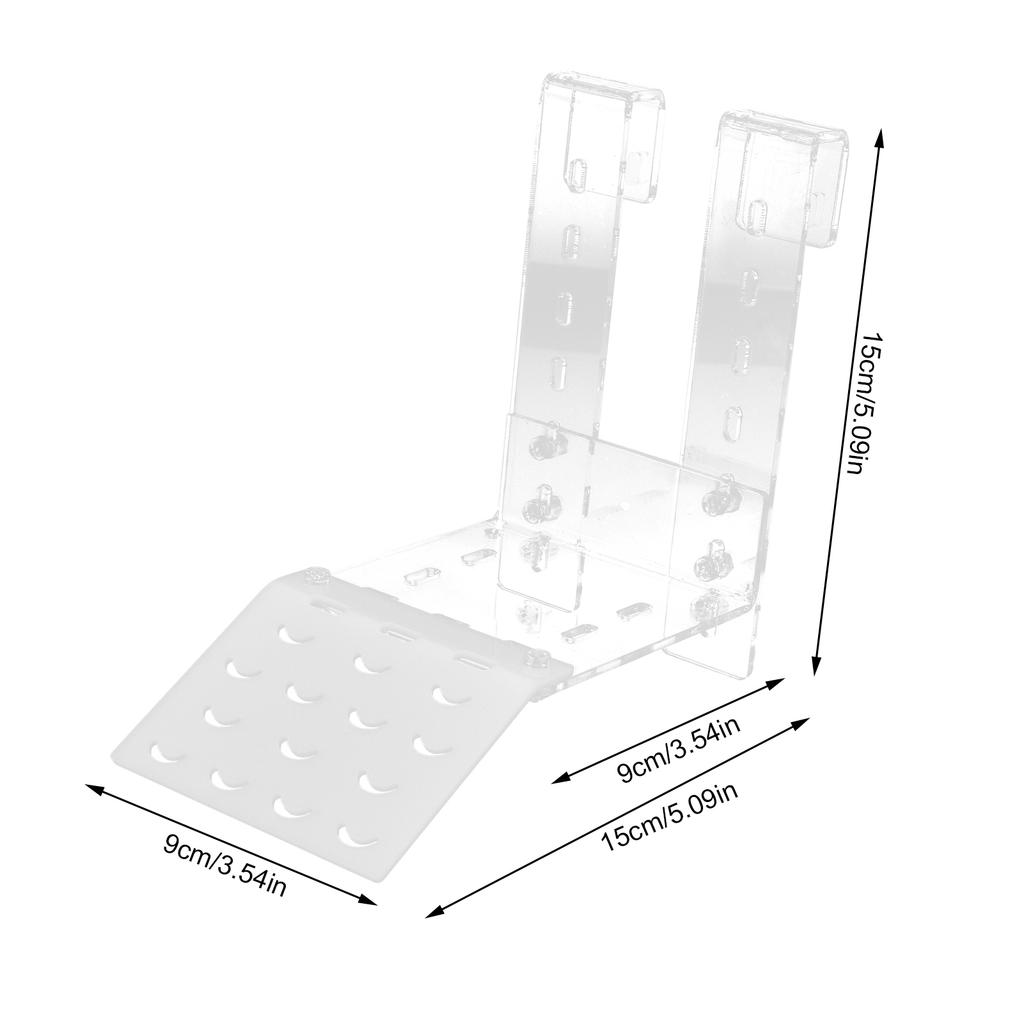 Turtle Basking Platform Large Size Acrylic Transparent Tortoise Resting Terrace for Aquarium Fish Tank Accessories