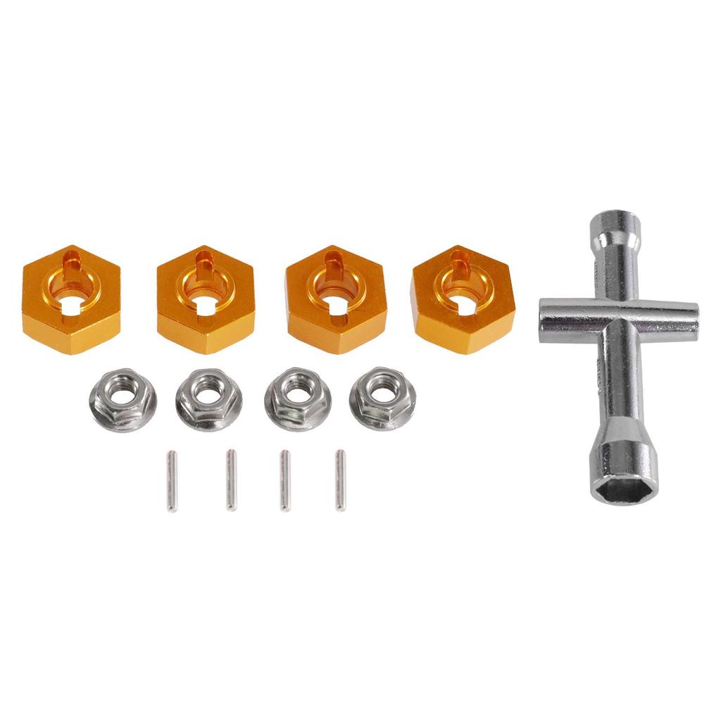 Mangniu MN128 G500 RC Car Metal Upgrade Coupler with Hex Nut and Sleeve