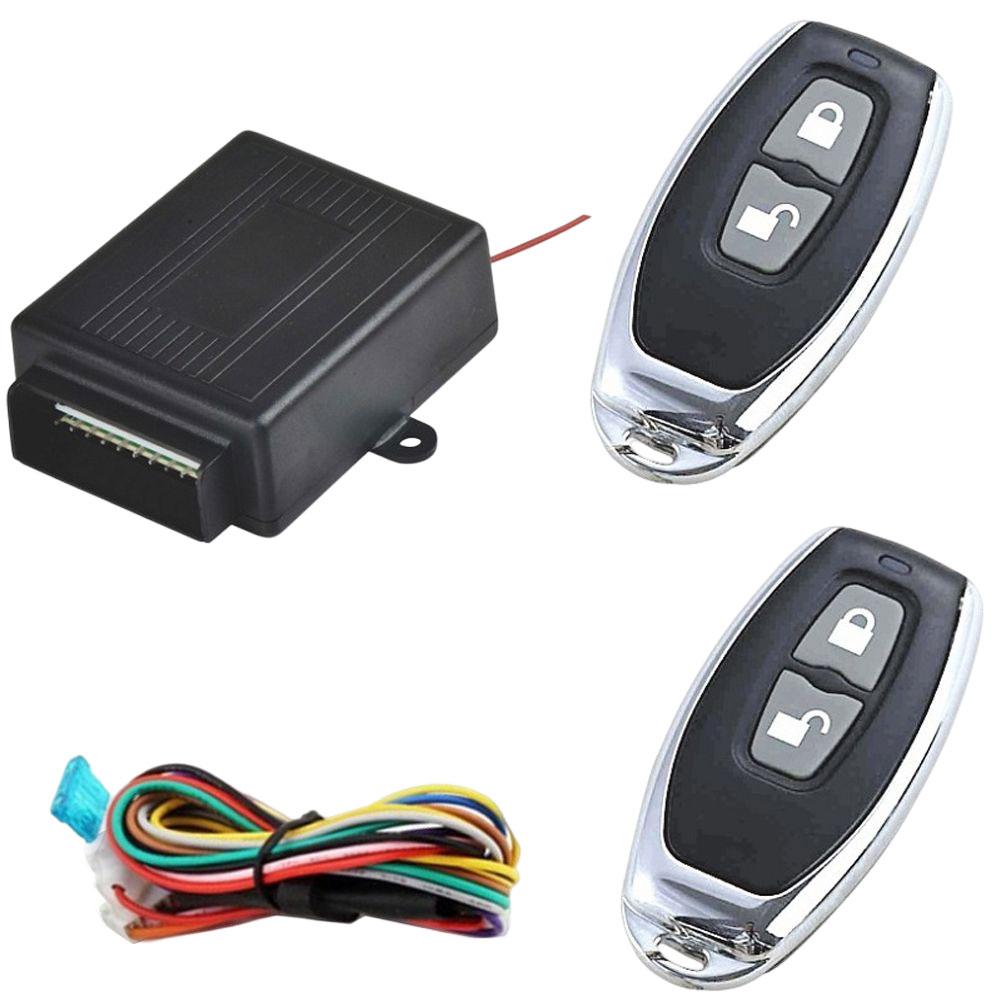 12V Vehicle Keyless Entry System with 2 Remote Control Vehicle Door Lock Anti-Theft System Universal Auto Remote Central Kit