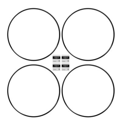4Pcs Wheel Rim Protector Strip Scratch Resistant Stylish Look Adhesive Installation Wheel Hub Rim