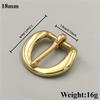1pcs 15mm/18mm/20m/26mm/33mm/39mm Brass Men's Belt Buckle Women's Pin Buckle Belt Head Head Adjustment Bags and Leather Goods