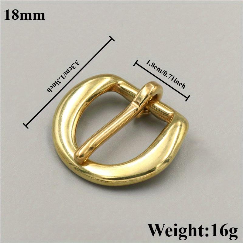1pcs 15mm/18mm/20m/26mm/33mm/39mm Brass Men's Belt Buckle Women's Pin Buckle Belt Head Head Adjustment Bags and Leather Goods