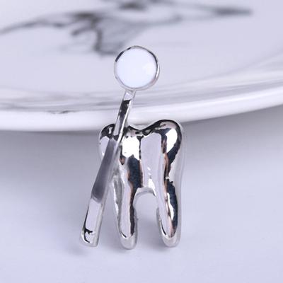 Tooth Shape Medical Brooch Pin Nurse Lapel Classic Badge Pins Jewelry Gift