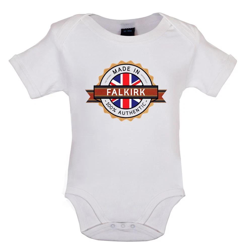Made In Falkirk - Baby T-Shirt / Babygrow - Town City Village Born Love Live 150