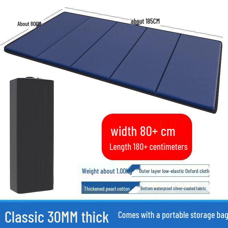 Thickened Waterproof Folding Sleeping Pad: Moisture-Proof Yoga and Nap Mat for Camping and Office Use