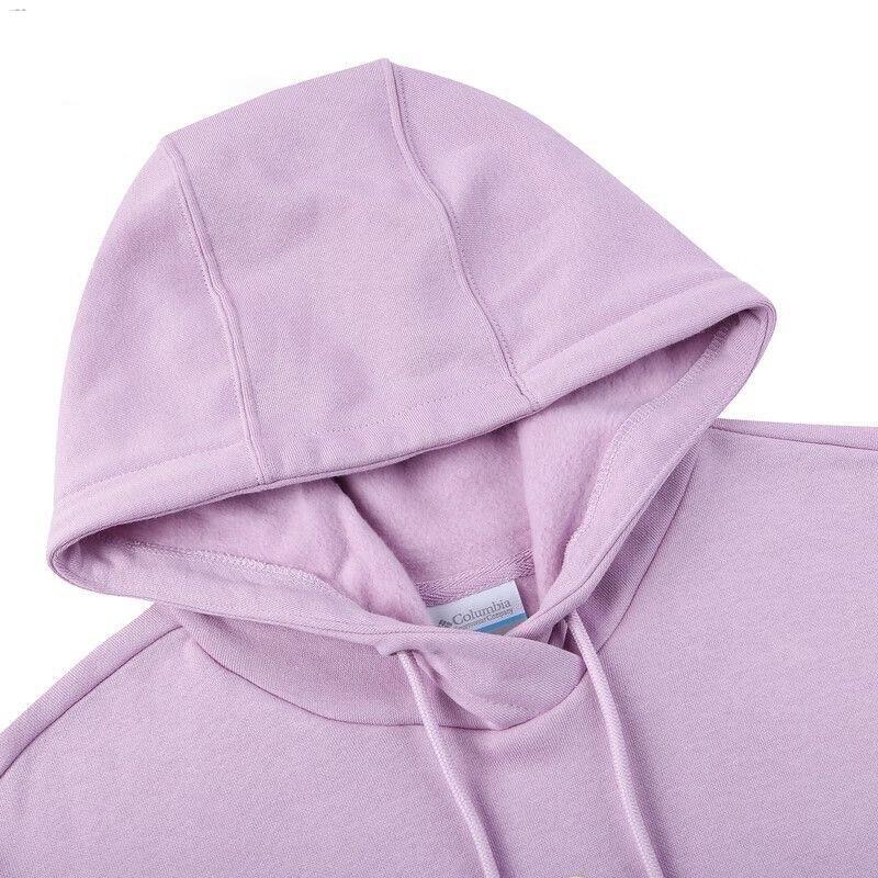 Columbia Letter Logo Printed Hooded Sweatshirt Women Sweatshirt Purple AR9709-572