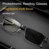 Flexible Legs Photochromic Progressive Multifocal Reading Glasses Men Anti Blue Light Hyperopia Glasses Women Presbyopia Glasses