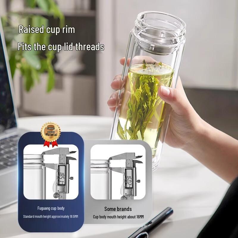 Fuguang Double-Layer High Borosilicate Glass Cup