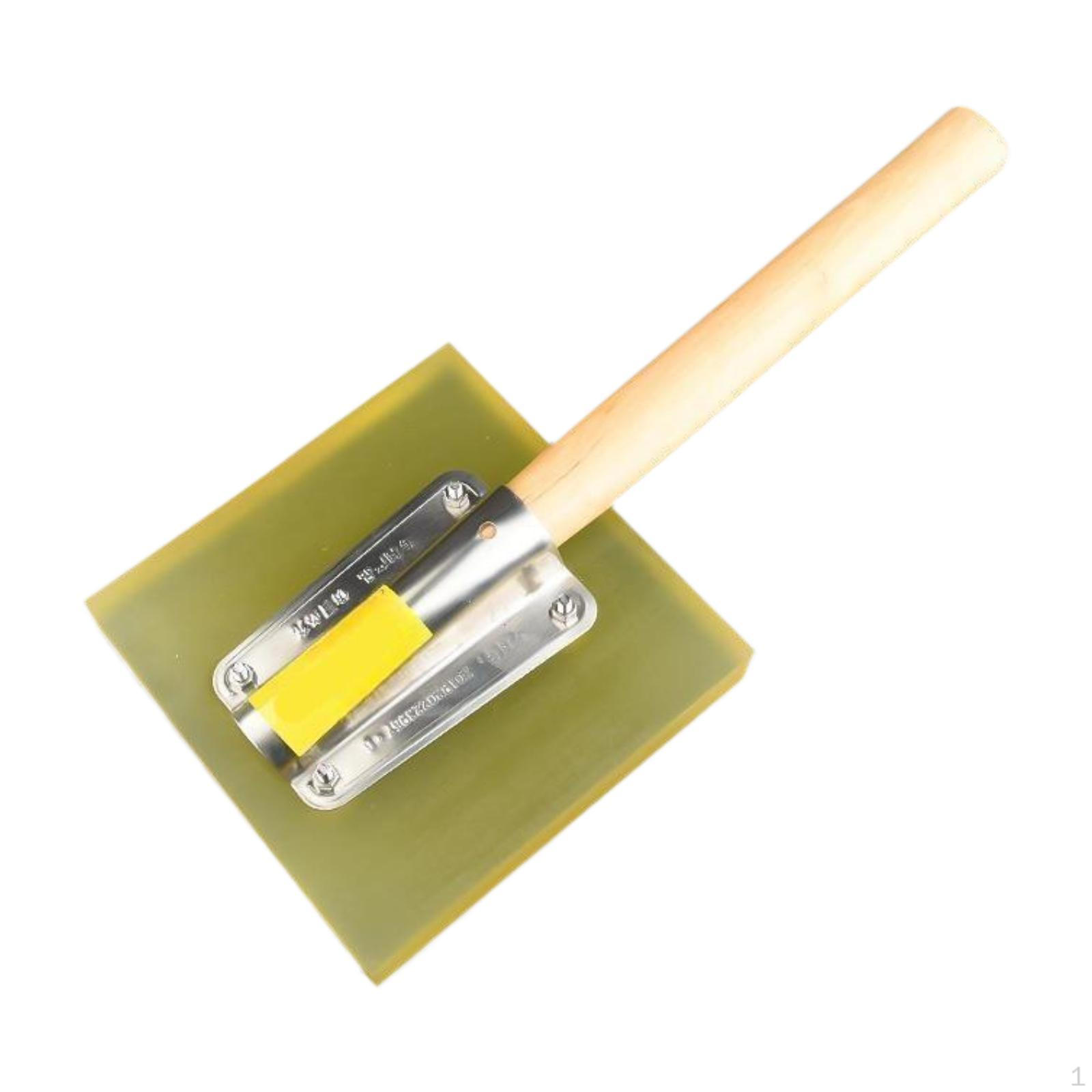 

Доска-хлопушка для плитки с резиновым основанием и деревянной ручкой S