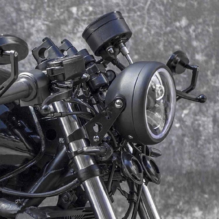 6,5" Motorrad LED Runder Scheinwerfer Fern-/Abblendlicht Zusatzscheinwerfer Lampe