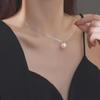 2023 Korean Style Shell Pearl Necklace for Women: Simple Design, Clavicle Chain, High-End Feel