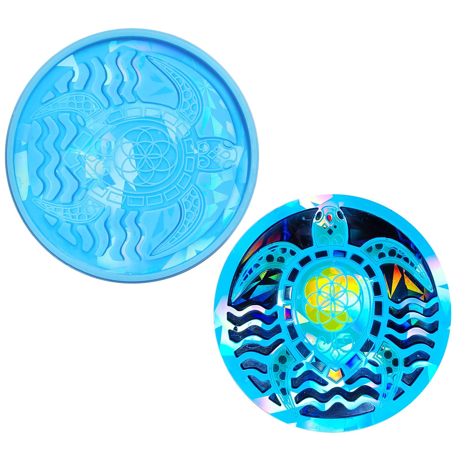 

Гибкие смоляные формы для подставок Голографические формы для подставок Форма для подставок в форме морской черепахи Силиконовый материал для подставок T1 синий