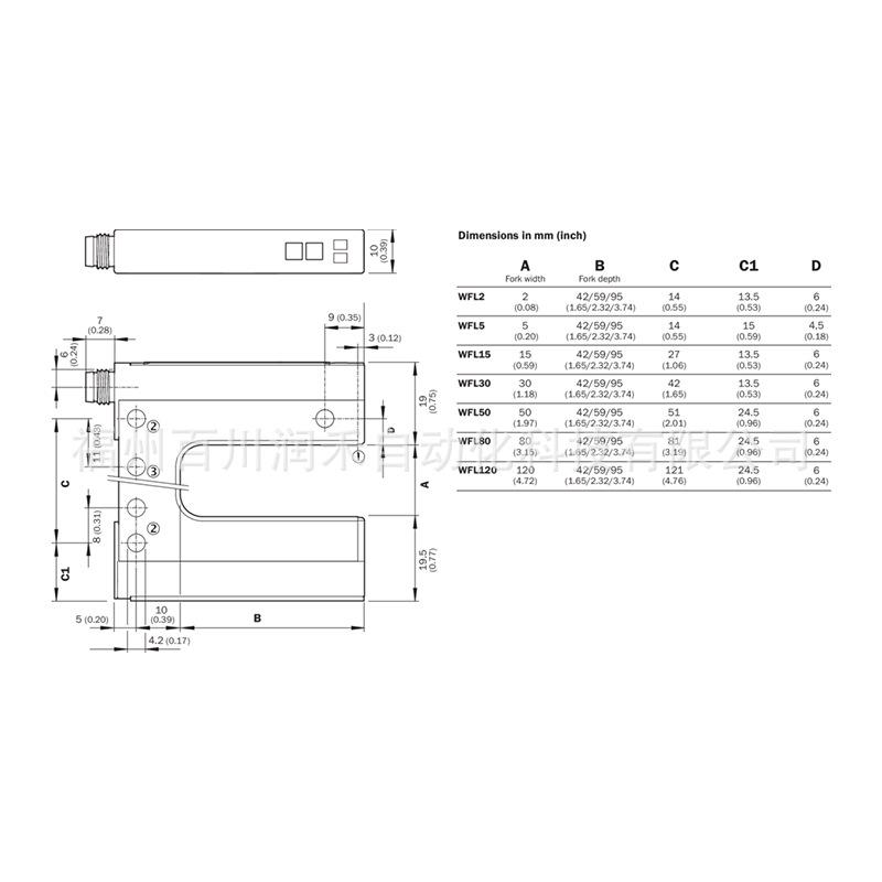 Brand New Original Sick WFL120-95B416 Slot-type Sensor 6036841 - Warranty Included