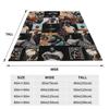 Rod Wave Hip Hop Rapper Flannel Blanket Singer Music Creative Throw Blankets Home Hotel Sofa 125*100cm Quilt Lightweight Thin