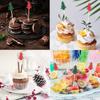 100 Classic Christmas/Halloween Toothpicks for Appetizers, Fruit Dessert Sticks, Food Sandwiches, Appetizers, Holiday Party Table Supplies