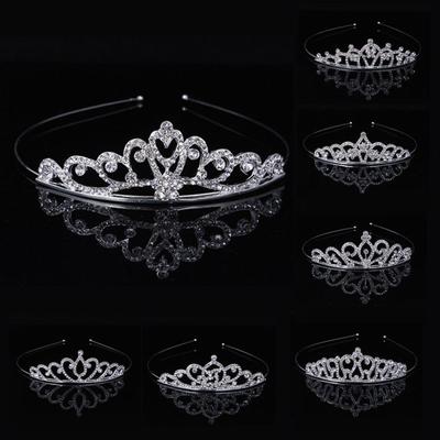Lovely Crown Rhinestone Kids Girl Princess Tiara Headband Dancing Party Headwear