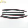 14 Vios FS Rain Guards: Stainless Steel Sun Visor Trim for Cars