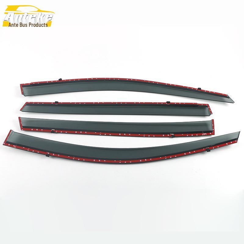 14 Vios FS Rain Guards: Stainless Steel Sun Visor Trim for Cars