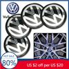 För VW Volkswagen Jetta MK5 Golf 4 st 56 mm Bilfälgklistermärken Centerhylsa Bilemblem Märke Dekal För Volkswagen GTI R-Line R