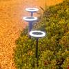 Waterproof Solar Garden Lights: Outdoor Courtyard, Lawn, Flower Bed Decoration with Ground Stake & Sensor