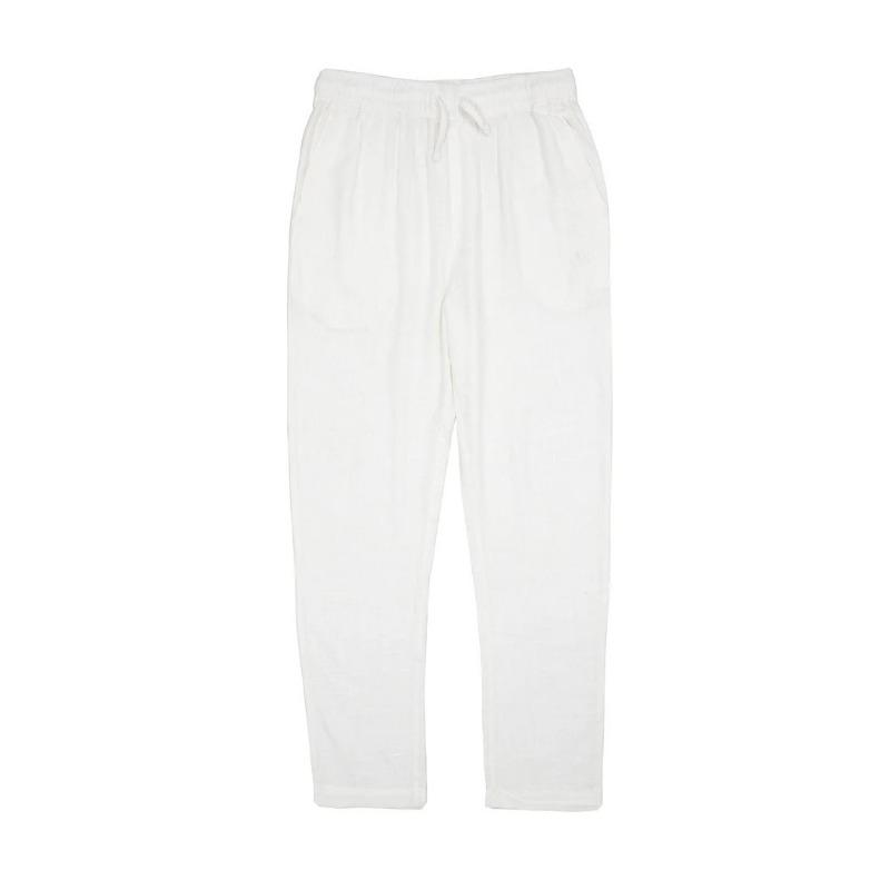 Men's Linen Pants Light Breathable Light Luxury Cool Holiday Casual Pants Sports Fitness Striped Trousers