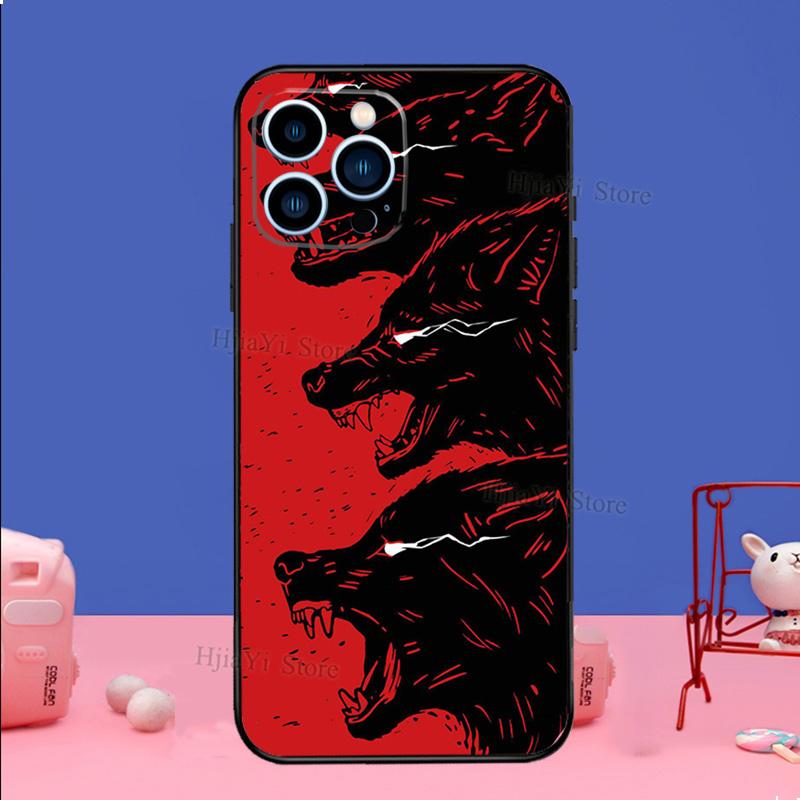 Il Lupo Cassa Del Telefono Per il iPhone Samsung Galaxy Redmi Xiaomi Oppo OnePlus Nota SA 7 8 9 10 11 12 13 14 20 21 22 23 53 54 Pro Max Plus Ultra Molle di TPU