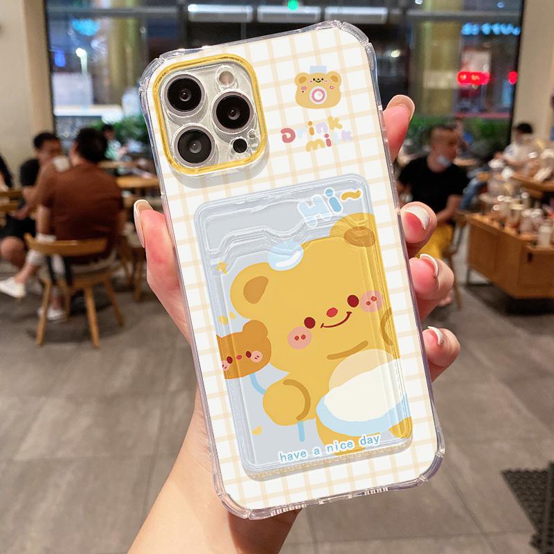 Card Phone Case for iPhone 17 16 15 Pro Max 17 16 15 Pro for Samsung S25 S24 S23 S22 Ultra S21 S20 FE A05s A25 A35 A55 for Xiaomi Redmi Note 12 Case