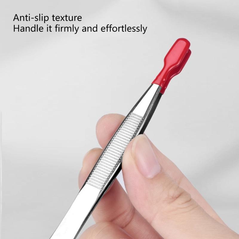 3Pcs Stainless Steel Tweezers Multipurpose Tweezers Sewing Machine Tweezers Forceps Tweezers for Craft Repairing