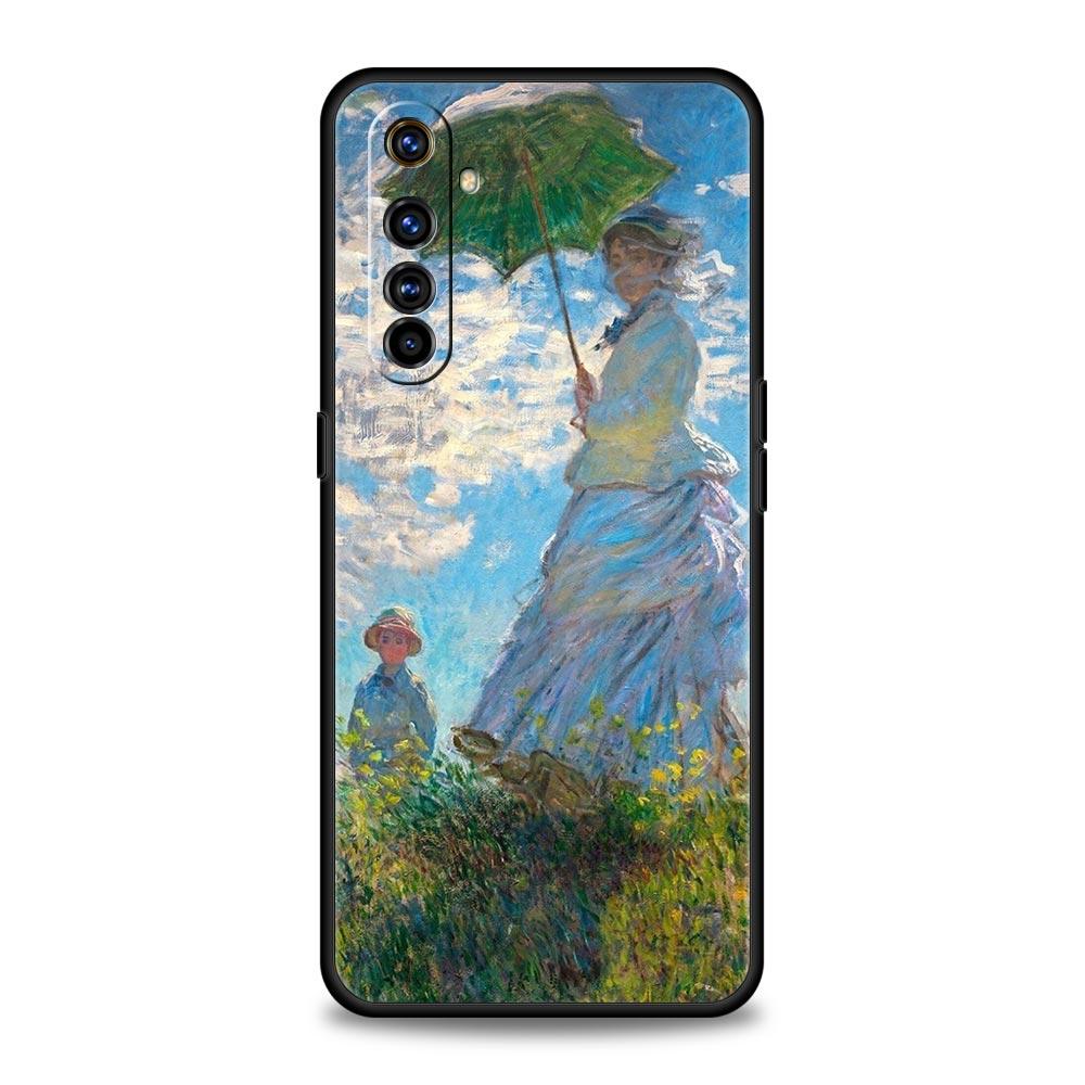 For Realme GT Neo 2 3 3T 5 Phone Case For Realme 12 11 5G 10 9 8 5G 7 6 GT5 GT3 GT2 Pro Plus C21 C11 C25 Cover Claude Monet Art