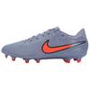 New Tiempo Legend 10 FG Firm Ground Abrasion Resistant Support Impact Resistant Soccer Shoes Unisex Gray DV4337-402