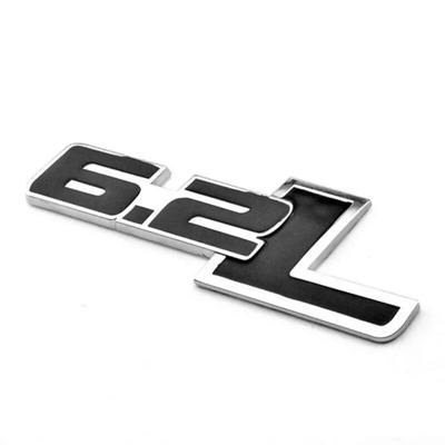 Car Rear Emblem Black 6.2L Metal Side Rear Emblem Logo For Chevy Camaro SS Trunk Fender Badge Sticker Accessories