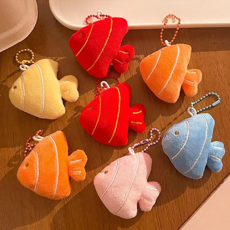 Street Stall Cute Fish Plush Toy Pendant and Keychain