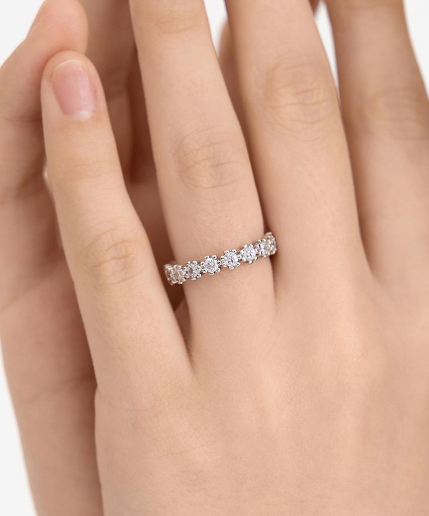 Tatiana Flower Prong 2.5Mm Cubic Ring Cr2801