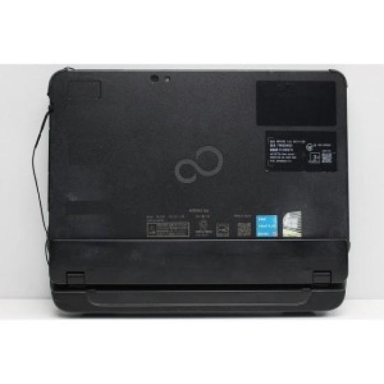 Used Fujitsu ARROWS Tab Q5011 Pentium Silver 2-in-1 Laptop with 256GB eMMC, 8GB RAM, WPS Office, Camera, and Tablet PC/black