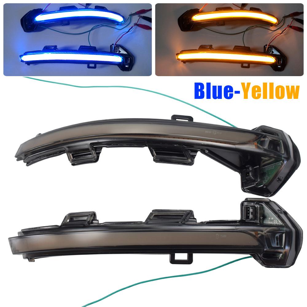 Dynamic Blinker LED Turn Signal For VW Passat B8 Variant Arteon Light Mirror Blue/Yellow/White 2015 2016 2017 2018