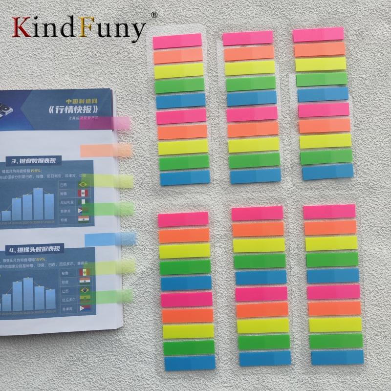 1200 Blatt Morandi-Stil Index-Tabs Transparente Fluoreszierende PET-Flags Haftnotizen Seitenmarkierer Planer-Aufkleber Schulbedarf
