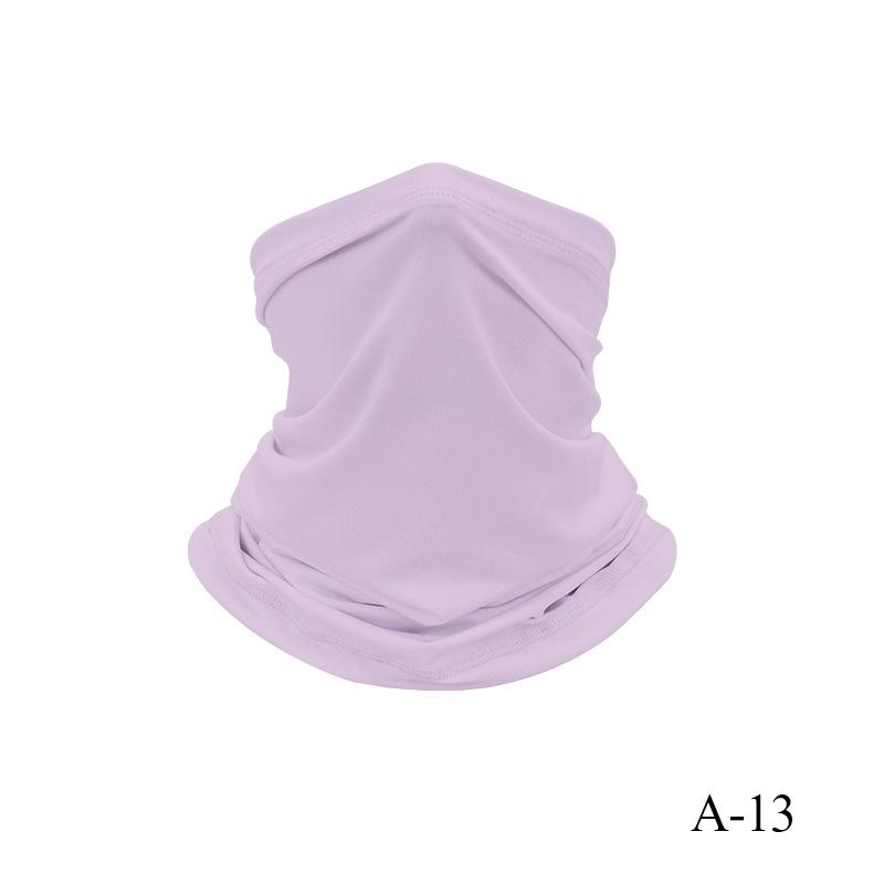 Proteção UV Cobertura Facial de Seda Gelo Tubo de Pescoço Bandana Lenço para Esportes ao Ar Livre Respirável Lenço para Caminhada Polaina de Pescoço Bandana