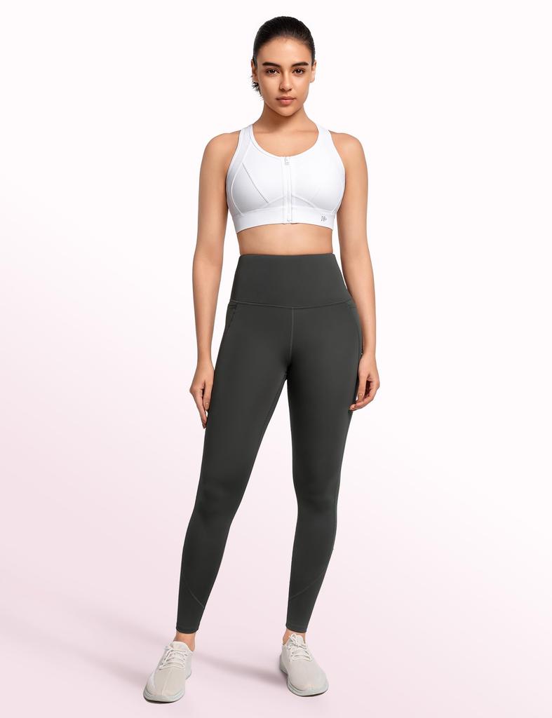 Yvette Sports High Plus No Integrated XL White Women's Non-Slip Front-Opening Bra, Support, Size, Racerback, Wire, Cup, Sweat-Wicking, Quick-Drying,