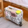 Bedsides Hanging Storage Unit Featuring Hooks and Shelves for Organizing Items