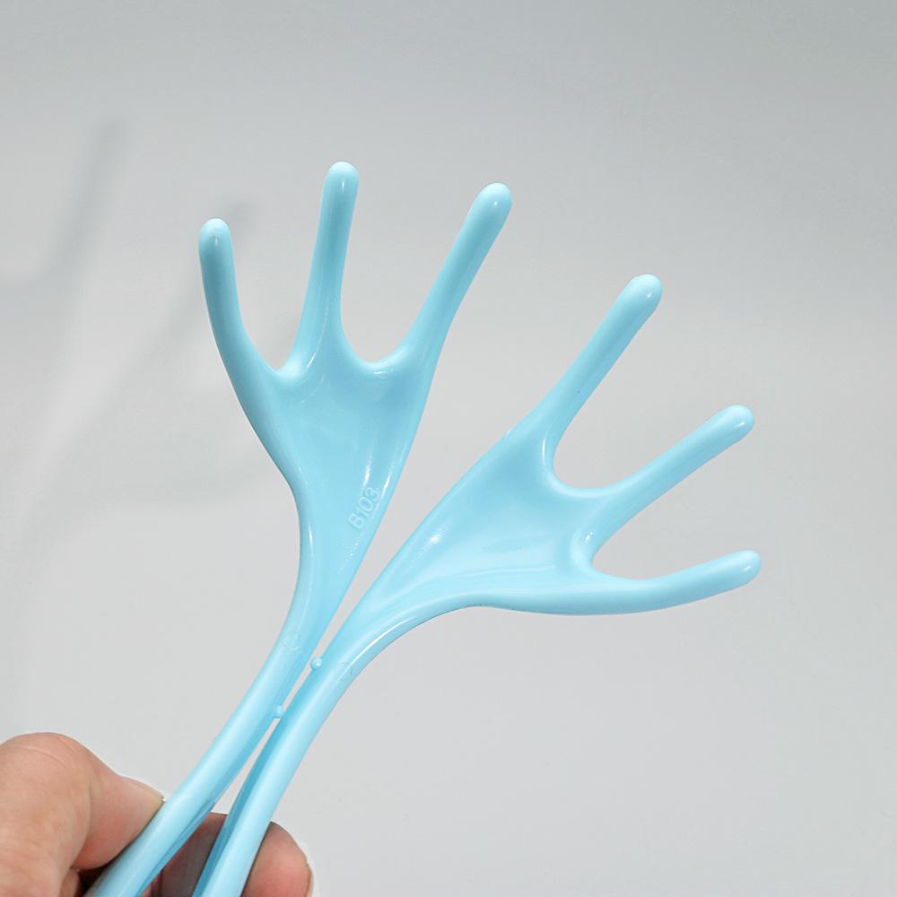 Portable frog claw shape manual head massage claws massage scalp hair root comfortable not hurt scalp not pinch hair