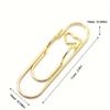 5Pcs Paper Clips Metal Pen Holder Clip School Bookmarks Photo Memo Ticket Clip Stationery Office School Supplies