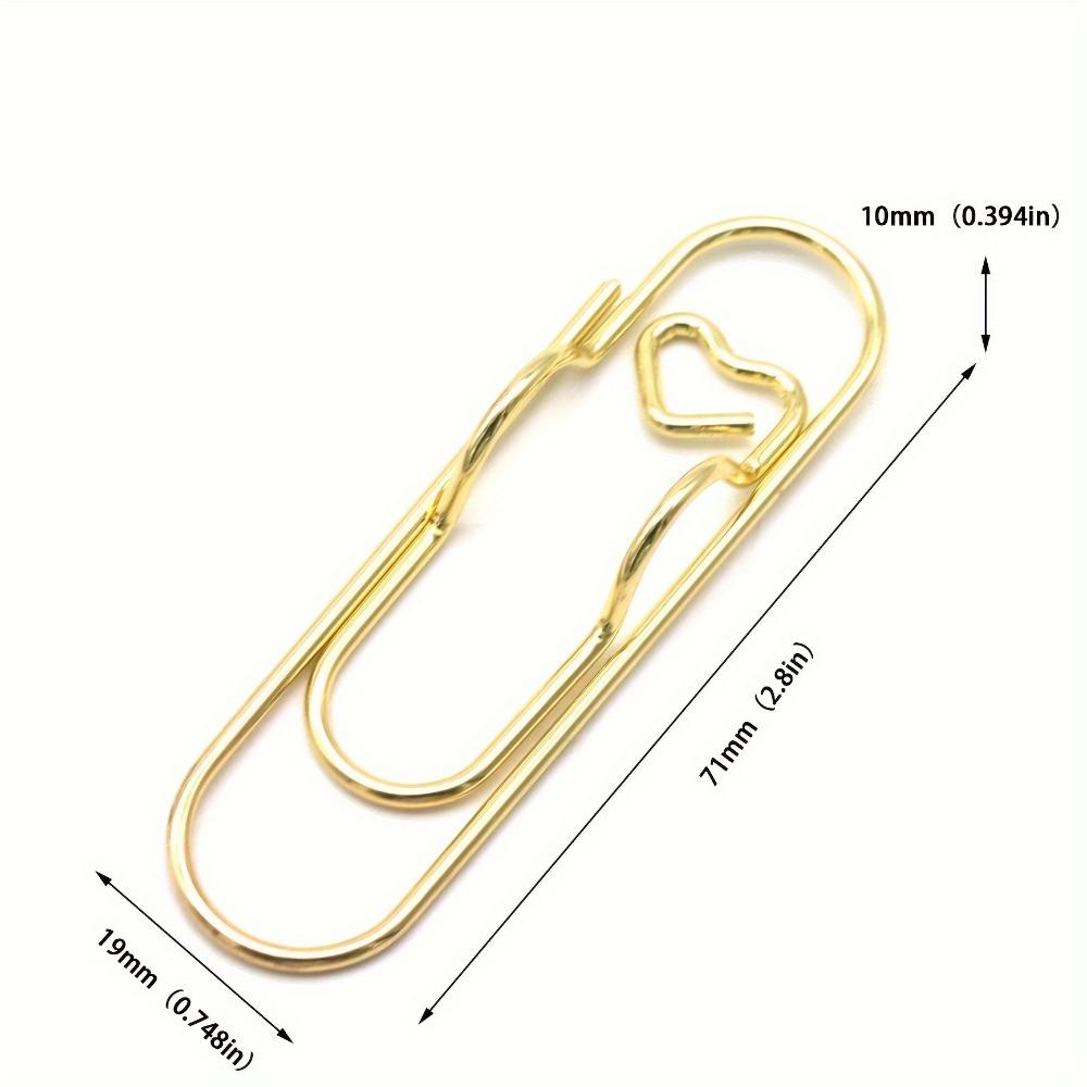 5Pcs Paper Clips Metal Pen Holder Clip School Bookmarks Photo Memo Ticket Clip Stationery Office School Supplies