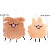 2PCS Couple Key Holder Cartoon Flea Puppy Keychain Cute Creative Plush Doll Keyring Bag Pendant Backpack Hanging Decoration