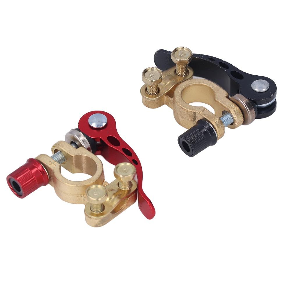 2pcs Disconnect Function Battery Terminal Clamp Connectors Quick Disconnect Clamps Automobile Use