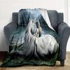 Unicorn Girl Flannel Blanket Throw Blanket Soft Warm Sofa Bed Camping Home Decor Unique Christmas Gift Cs9226