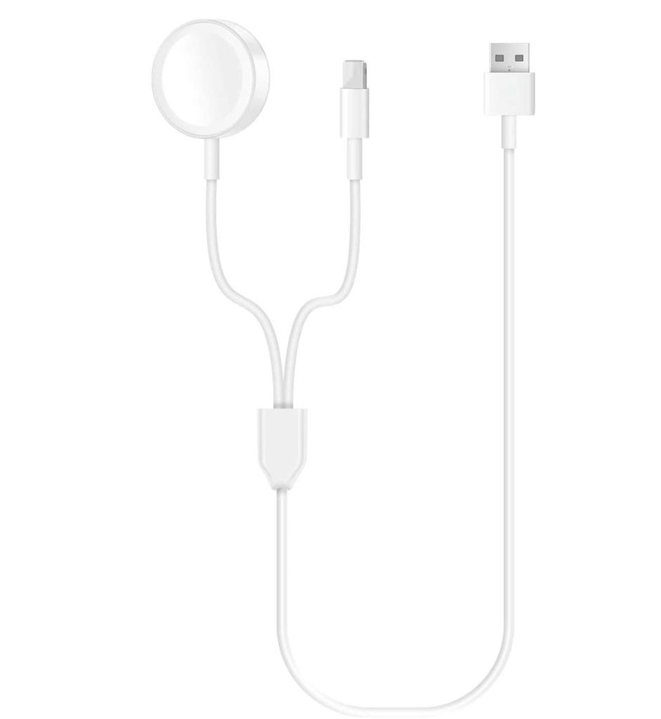Nabíjecí kabel 2 v 1 pro hodinky, magnetický bezdrátový, délka 6,6 stop, pro řady iWatch SE/6/5/4/3/2/1 a 11/Pro
