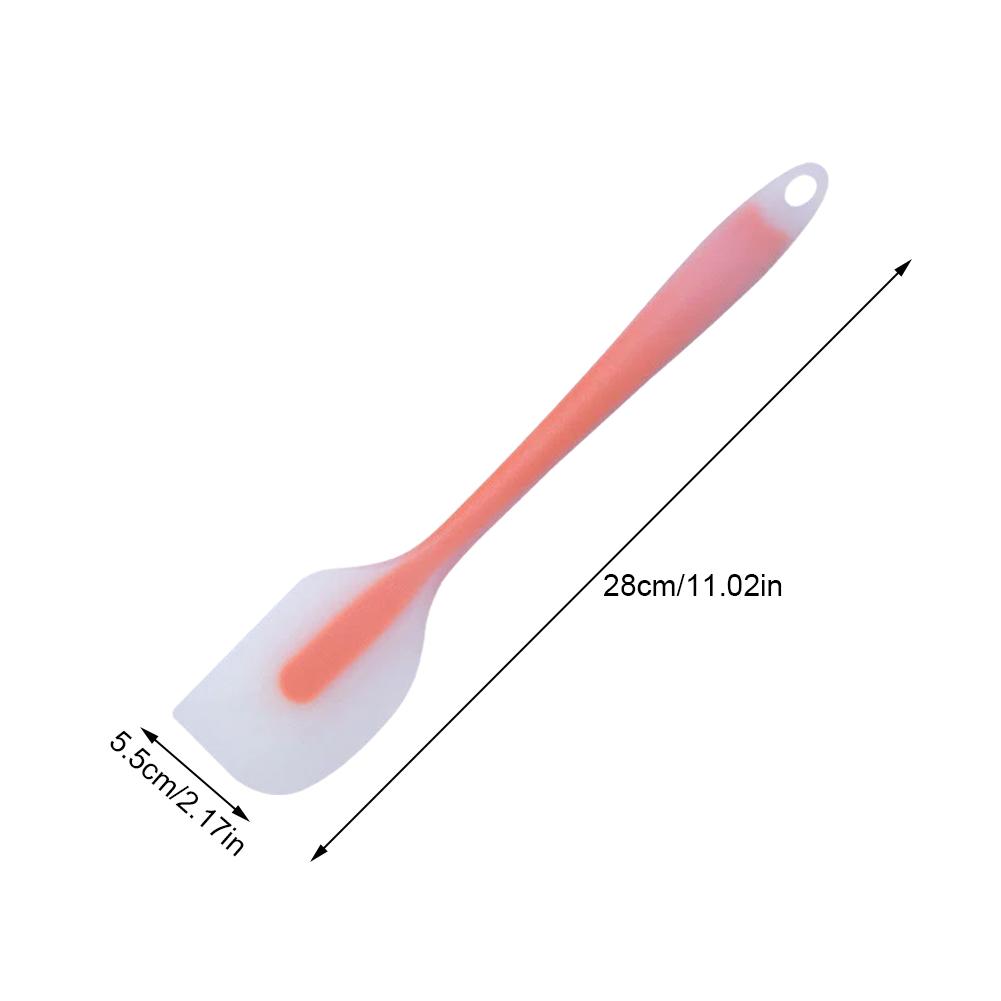 Baking Tools Spatula Integrated High Temperature Cake Cream Silicone Spatula Translucent Head Spatula Baking for Kitchen Tools