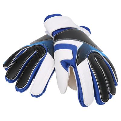 Fußball Torwart Anti-Rutsch Handschuhe Fußballtraining Handgelenkschutz Handschuhe Blau